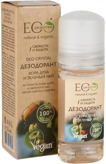 ECO LAB  Дезодорант для тела DEO CRYSTAL Кора и дуба и зеленый чай 50 мл