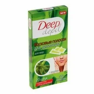 Восковые полоски для лица Floresan Cosmetic DEEP Depil с Алоэ-вера 20 шт