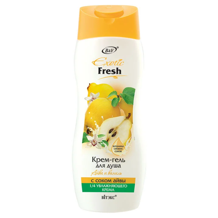 Гель для душа ВИТЕКС Exotic fresh айва и ваниль 500 мл