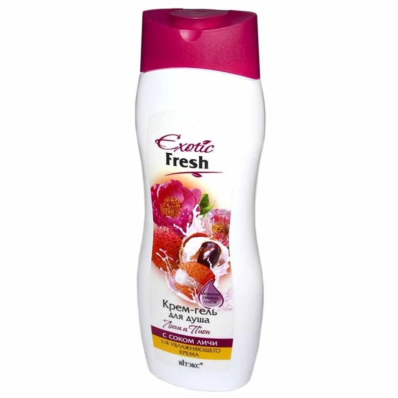 Гель для душа ВИТЕКС Exotic fresh личи и пион 500 мл