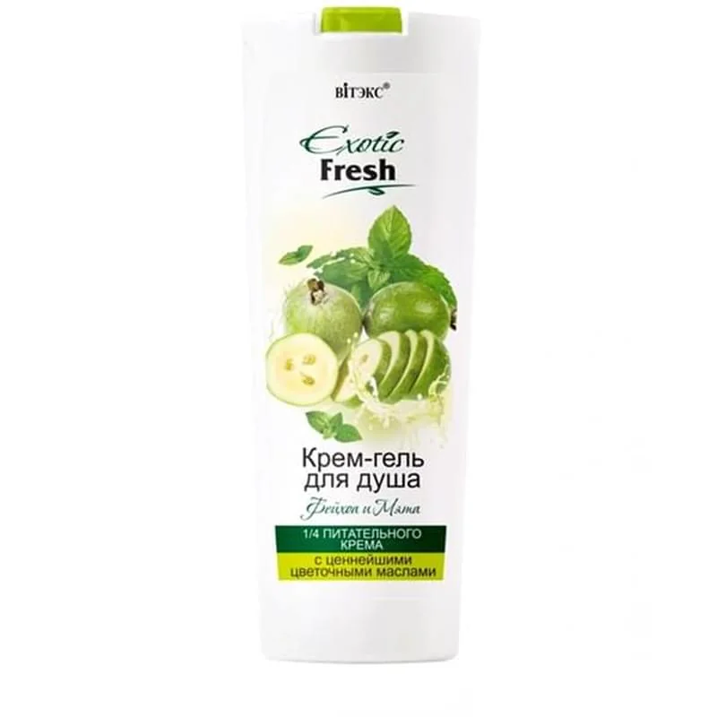 Гель для душа ВИТЕКС Exotic fresh Фейхоа и Мята 500 мл