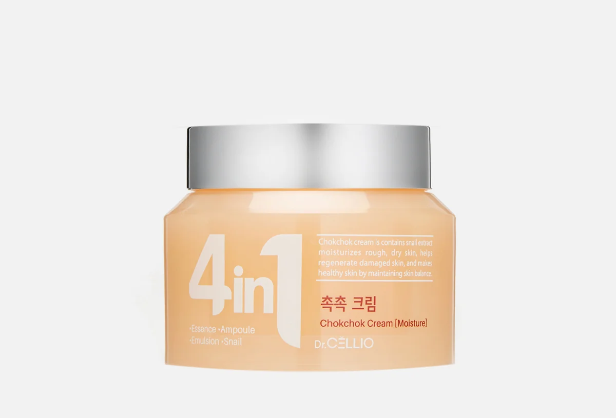 КРЕМ DR.CELLIO 4 IN 1 Chokchok Cream Snail 70 ml