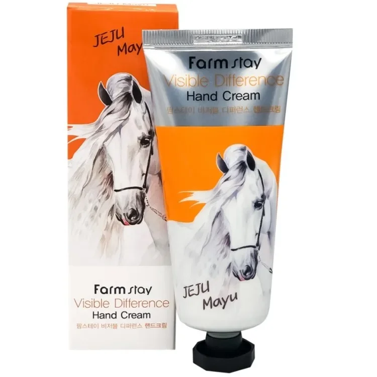 Крем для рук  FARM STAY VISIBLE DIFFERENCE JEJU MAY 100 g