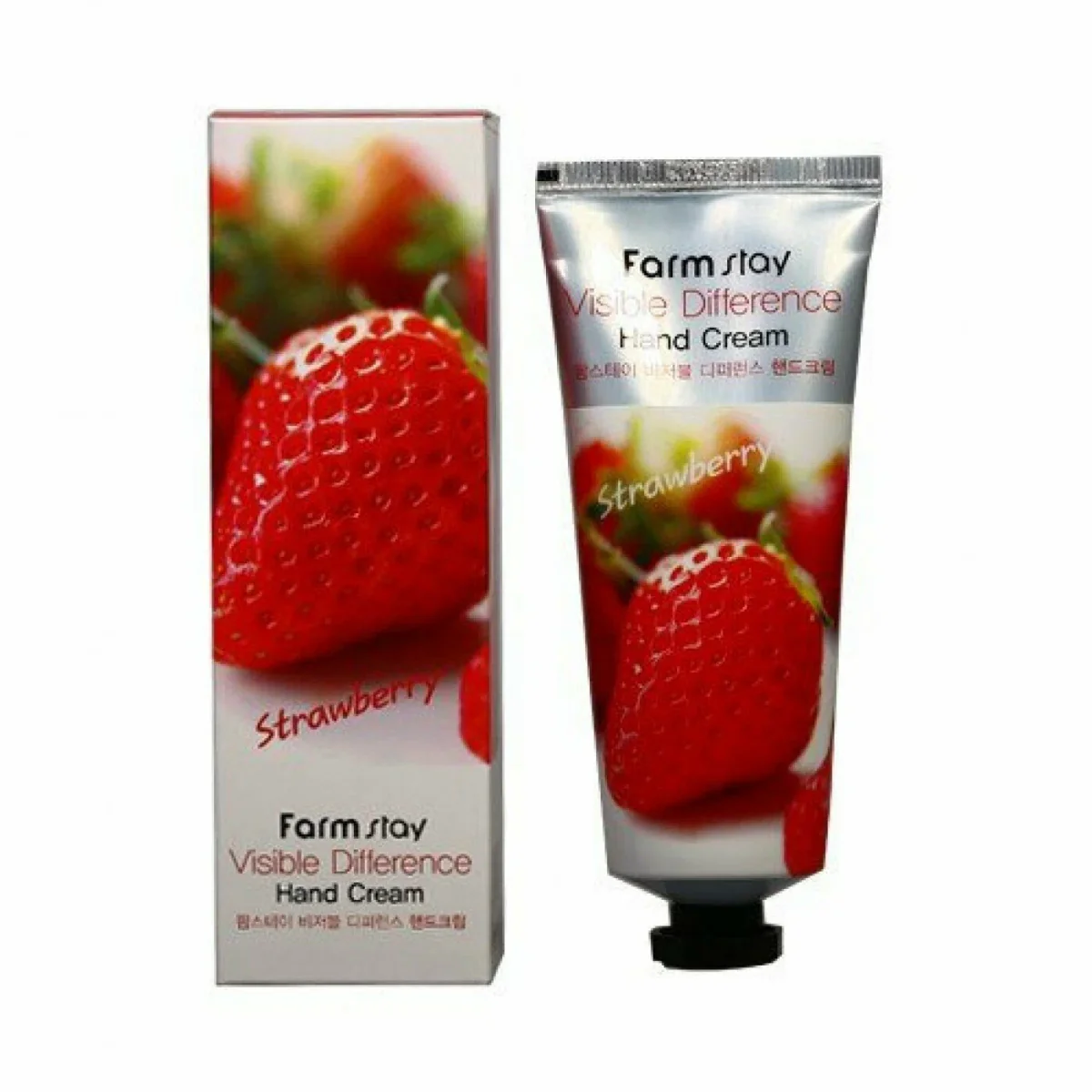 Крем для рук FARM STAY VISIBLE DIFFERENCE Strawberry 100 g