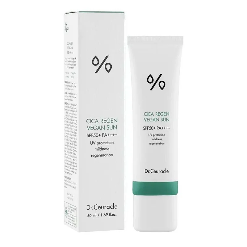 Крем СПФ Dr.CEURACLE CICA REGEN VEGAN SUN 50 ml