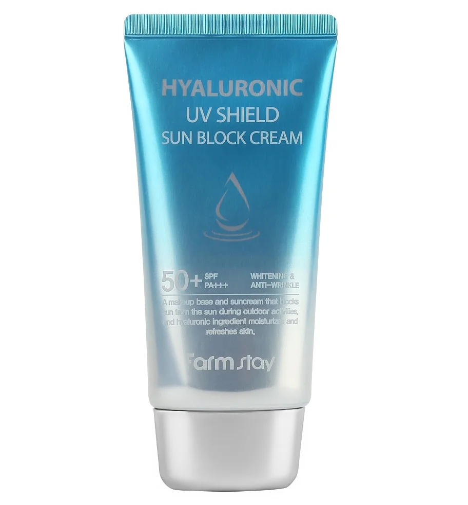 Крем СПФ FARM STAY Hyaluronic UV Shield 70 ml