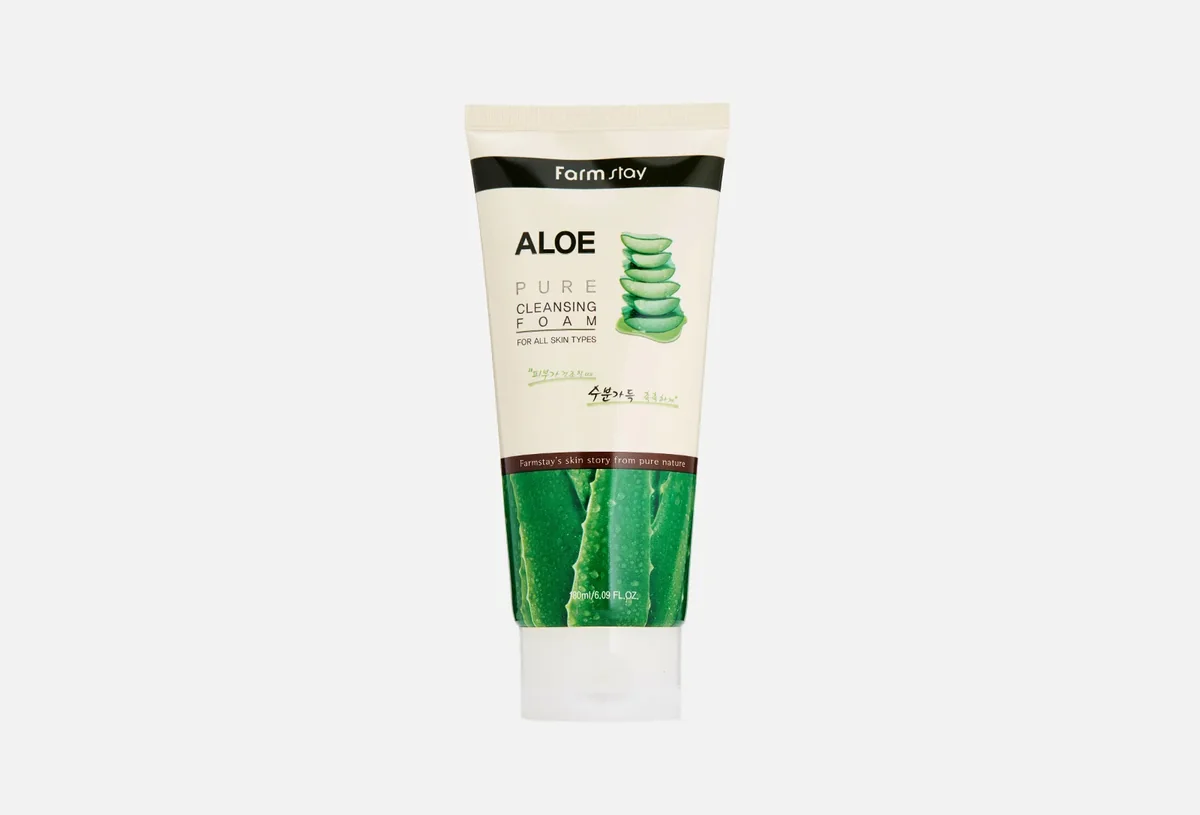 Пенка FARM STAY Aloe Pure 180 ml