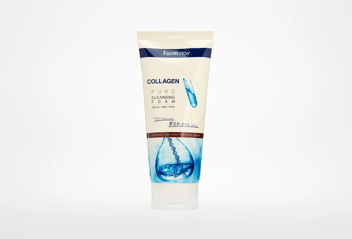 Пенка FARM STAY Collagen Pure 180 ml