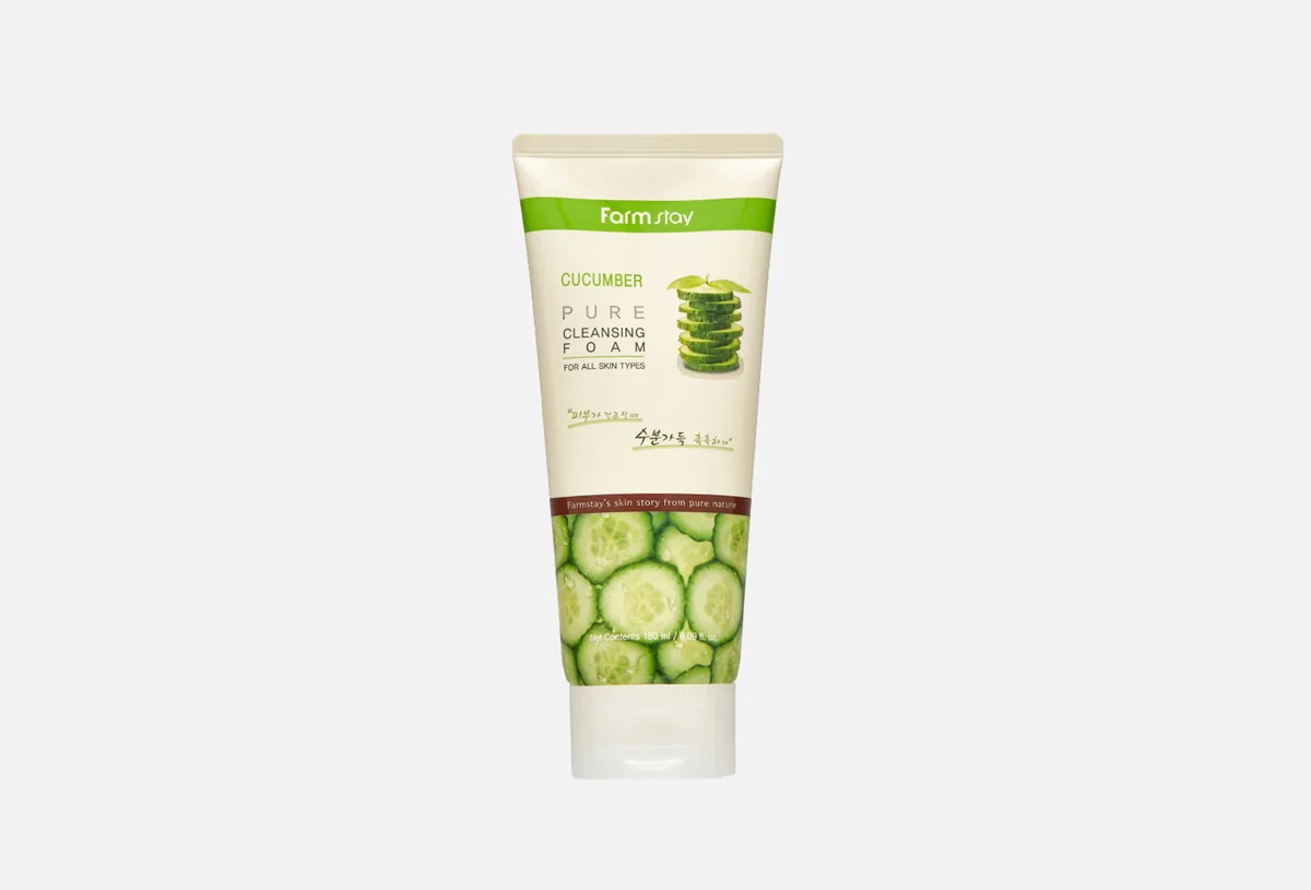 Пенка FARM STAY Cucumber Pure 180 ml