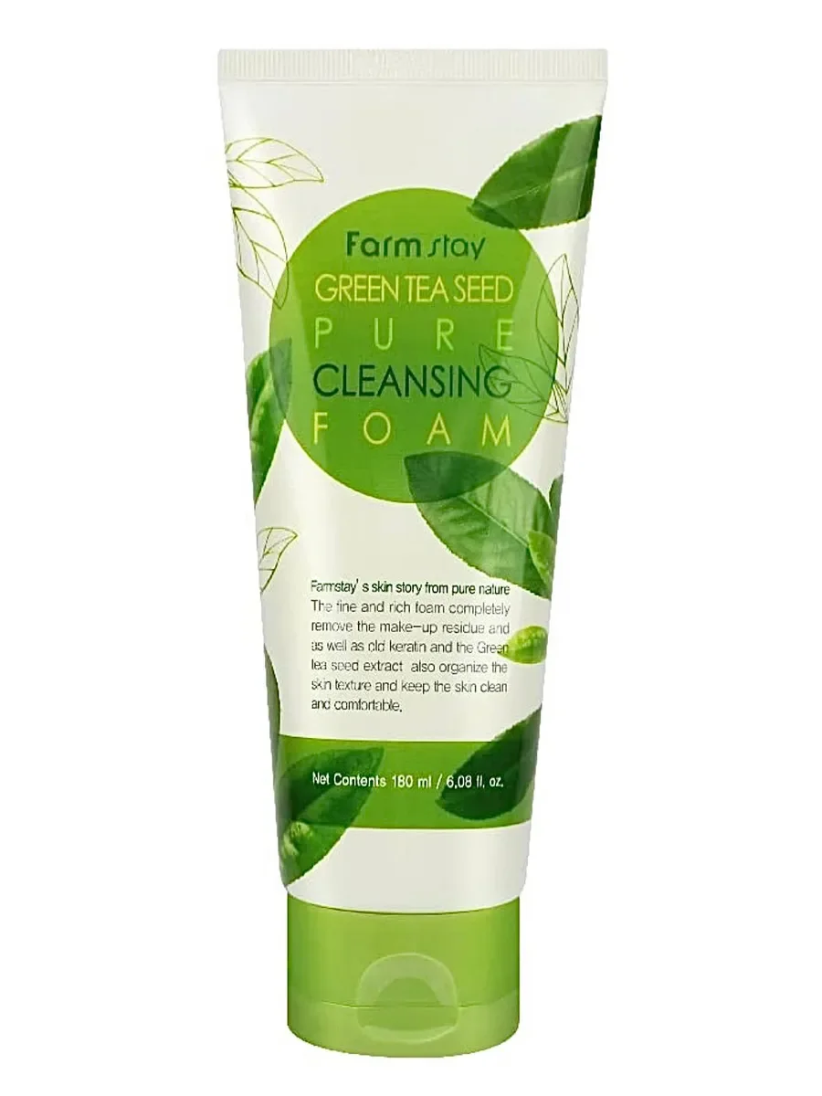 Пенка FARM STAY Green Tea Seed Pure 180 ml