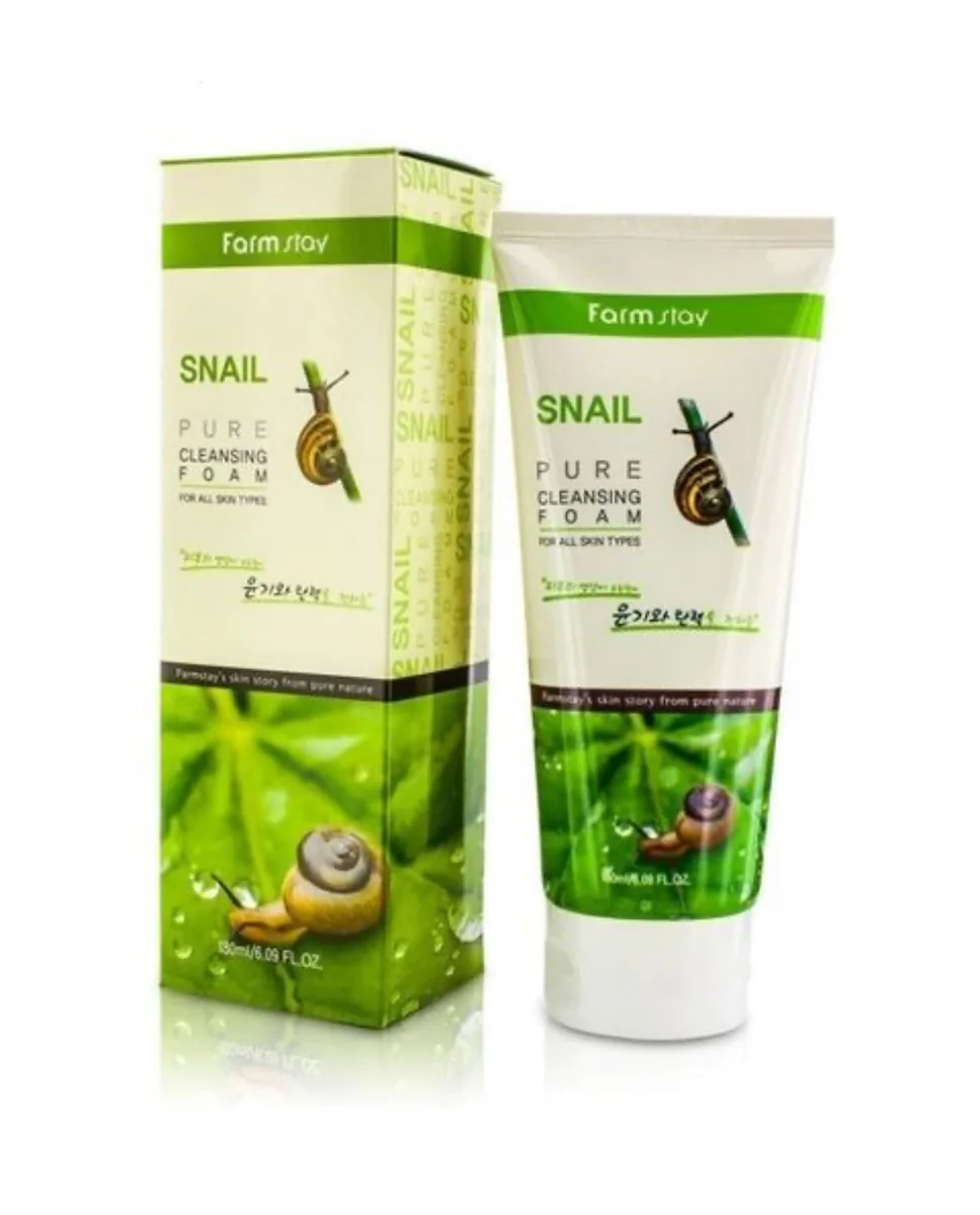 Пенка FARM STAY Snail Pure 180 ml