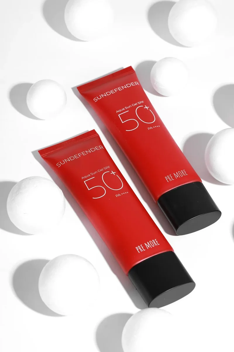 СПФ крем Pre More Sundefender Aqua Sun gel SPF 50 ++ 50 ml красный