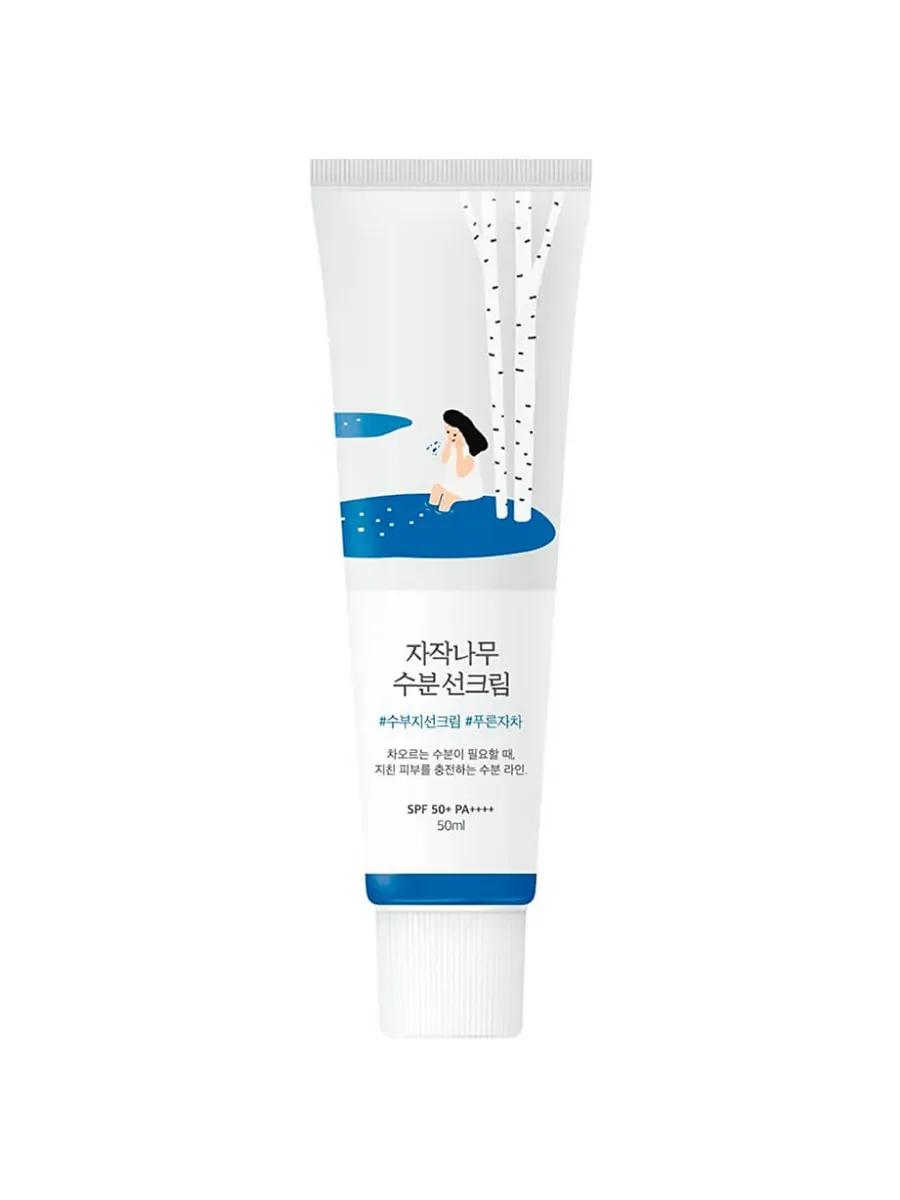 Крем СПФ ROUND LAB SPF 50+ PA++++ Birch Juice Moisturizing Sunscreen 50 ml