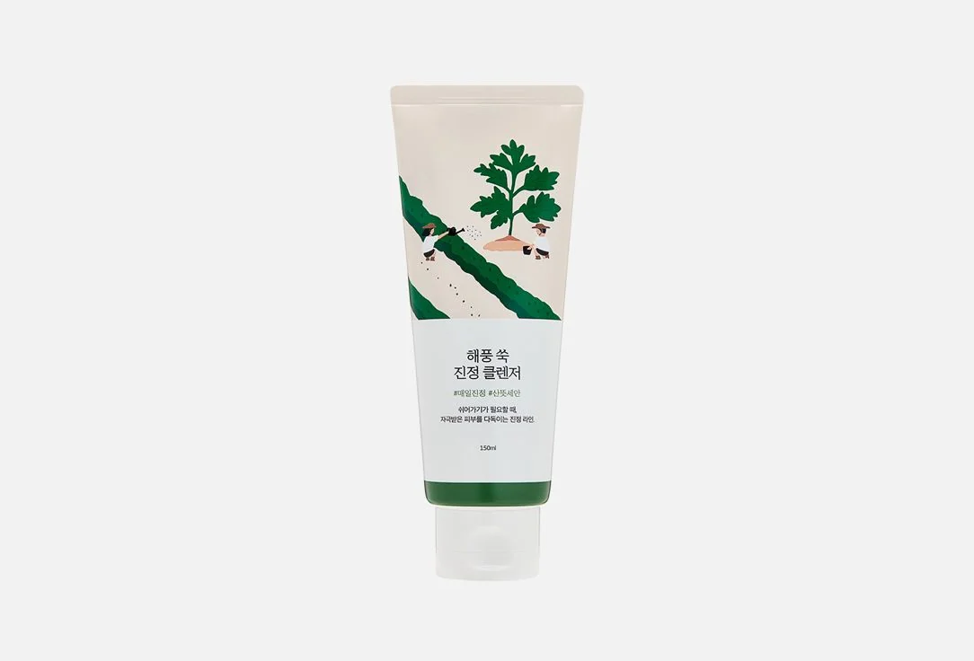 Пенка ROUND LAB MUGWORT CALMING CLEANSER 150 ml