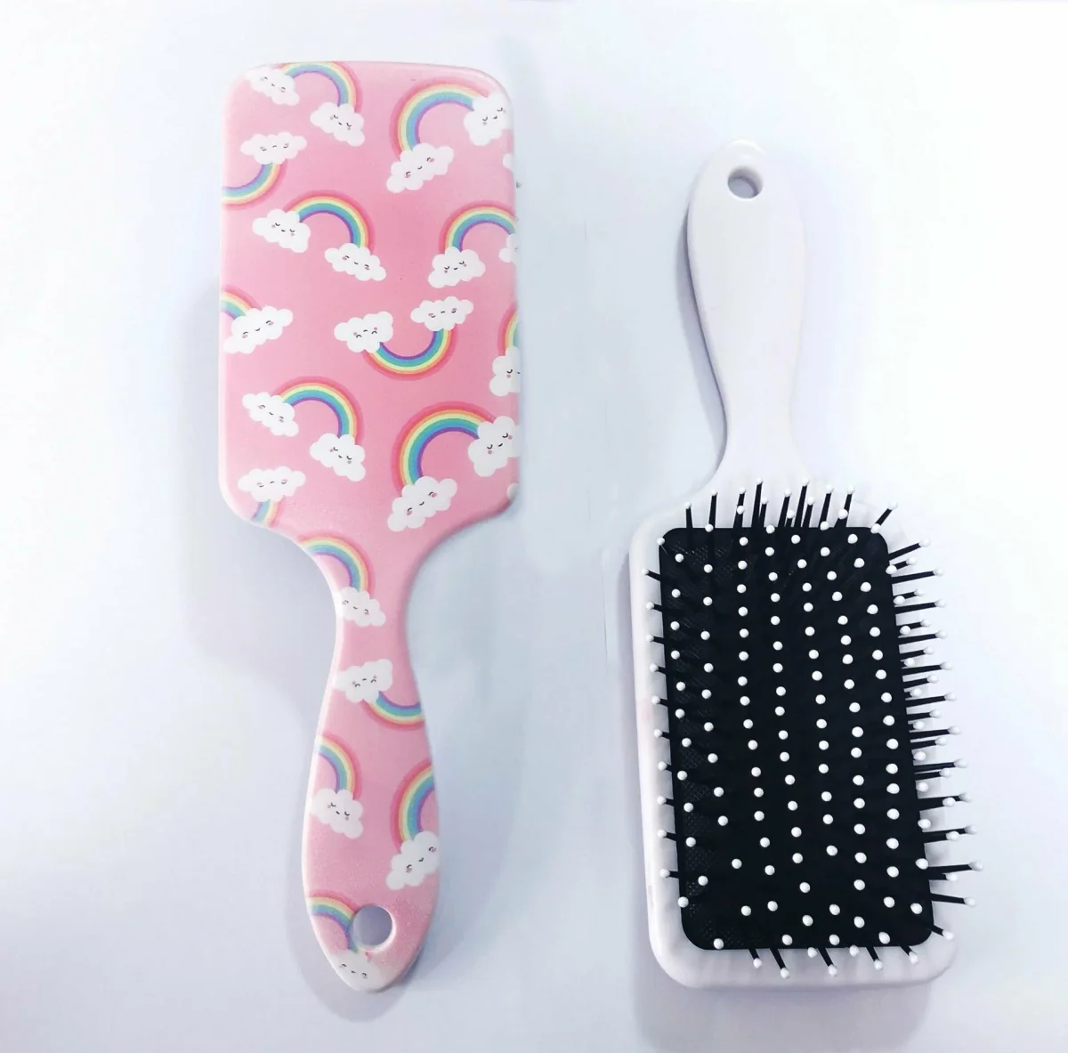 Расческа радуга квадрат/овал