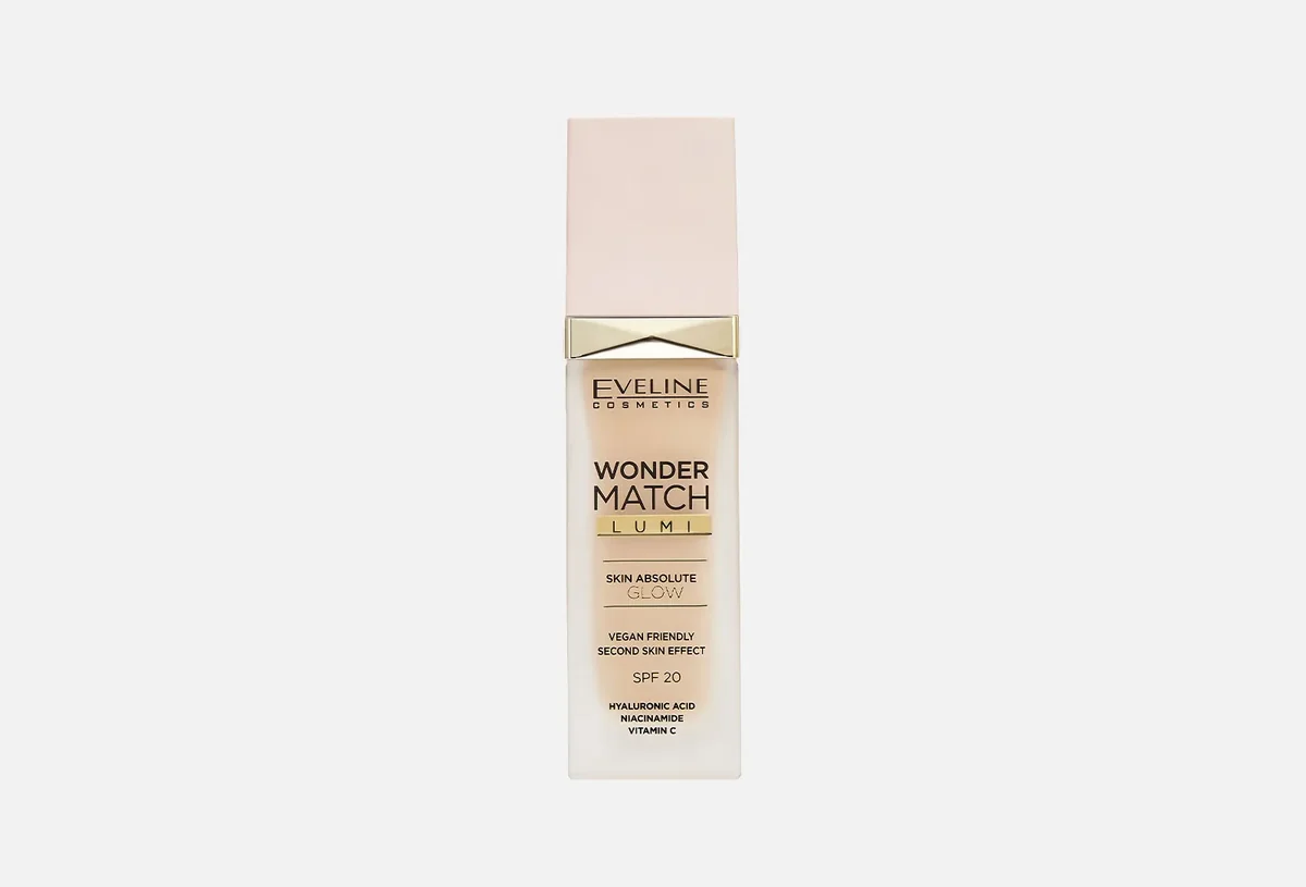 Тональный Eveline Wonder Match LUMI Nude тон 20 30 ml