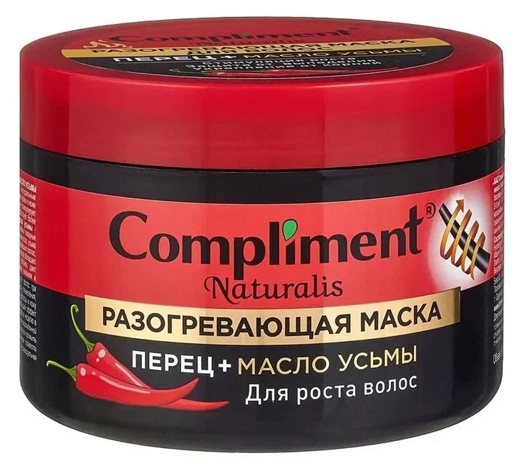 Маска Compliment Naturalis Разогревающая маска Перец + Кератин 500 мл