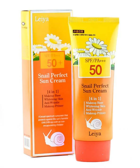 Солнцезащитный крем Leiya Snail Perfect Sun Cream SPF50 70 ml