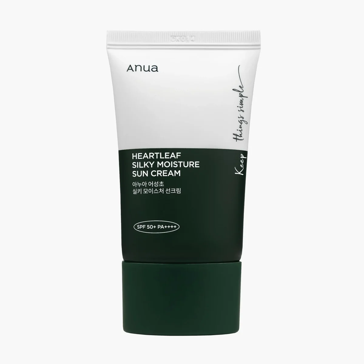 Солнцезащитный крем Anua Heartleaf Silky Moisture SPF50+PA++++ 50 ml