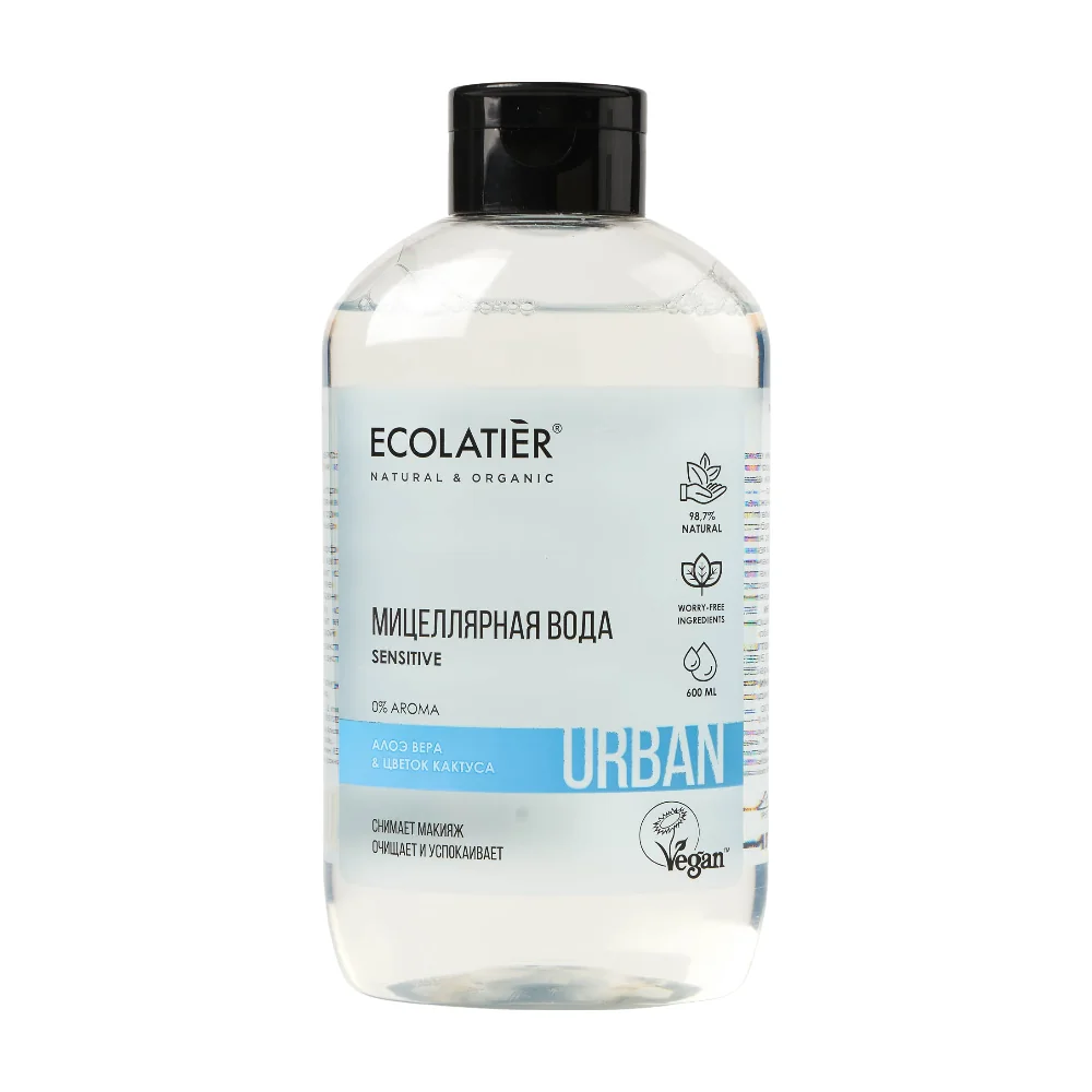 Миц. вода  Ecolatier Urban Цветок Кактуса & Алоэ Вера 400 ml