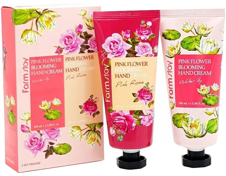 Набор крем для рук 2 в 1 Farm Stay Pink Flower 100 ml