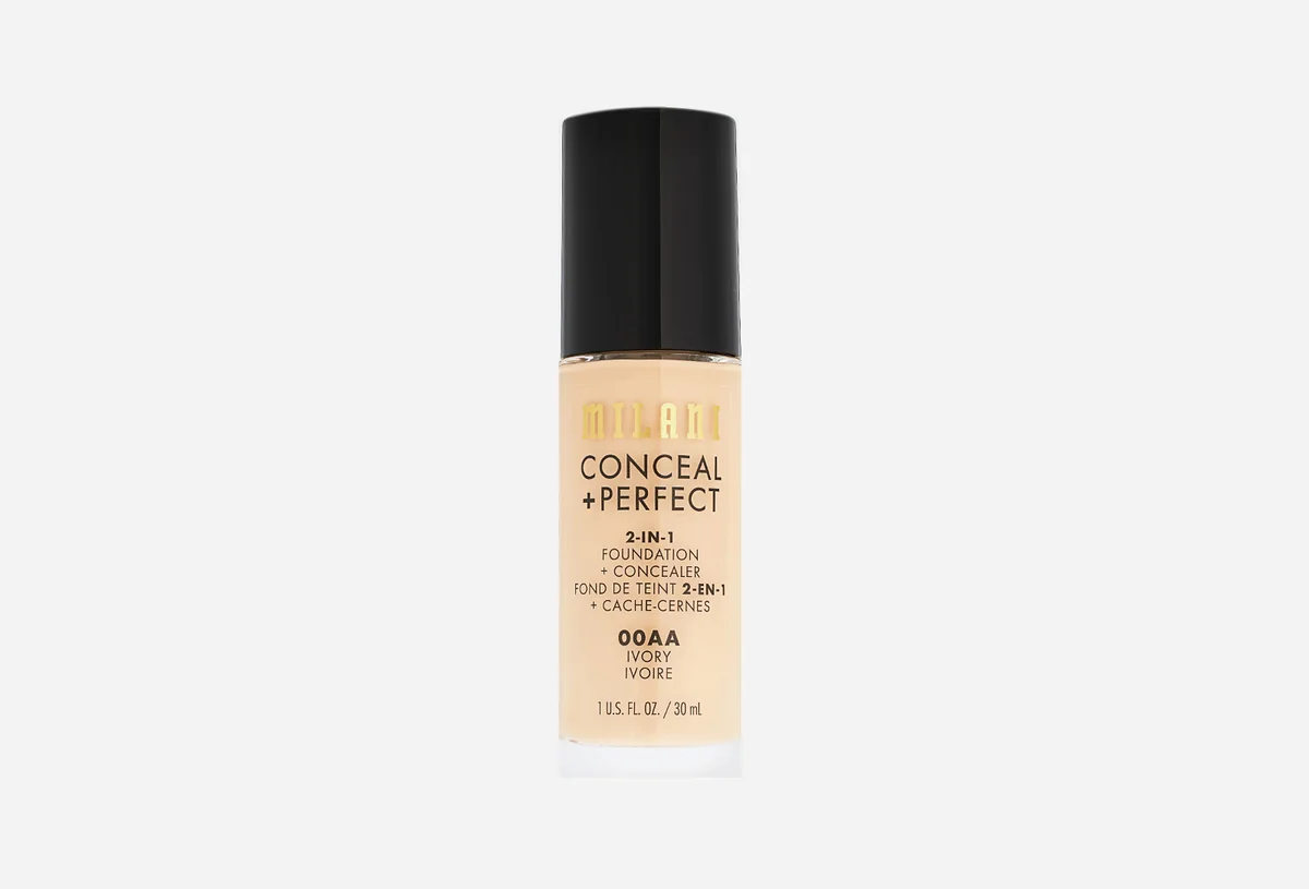 Тональный MILANI CONCEAL+PERFECT 00В 30 ml