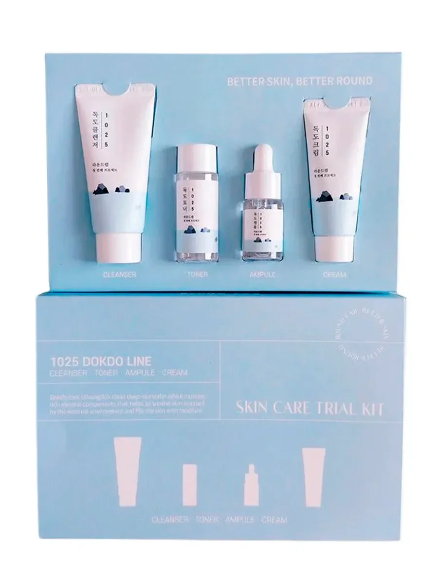 Набор Round Lab 1025 Dokdo Line Skin Care Trial Kit