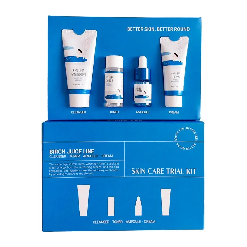 Набор Round Lab Birch Juice Line Skin Care Trial Kit