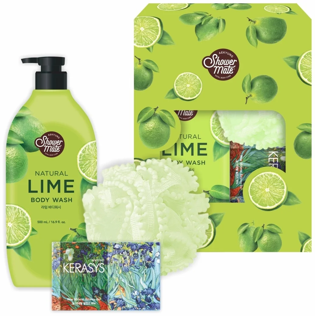 Набор KERASYS SHOWER MATE LIME BODY WASH
