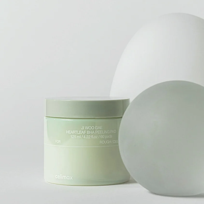 Пэды для лица CELIMAX JI WOO GAE HEARTLEAF BHA PEELING 60 pads 125 ml