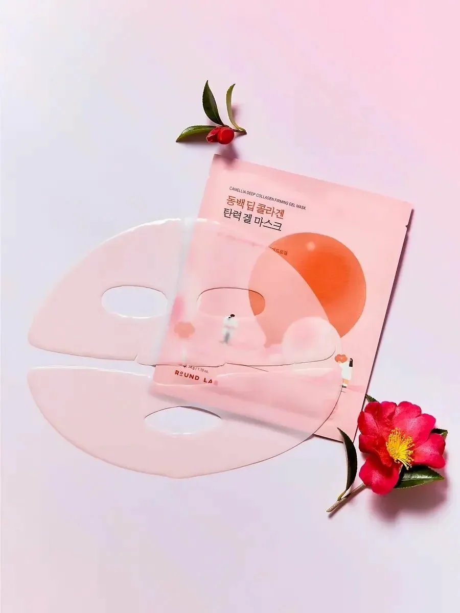 Маска ROUND LAB CAMELLIA DEEP COLLAGEN 34g