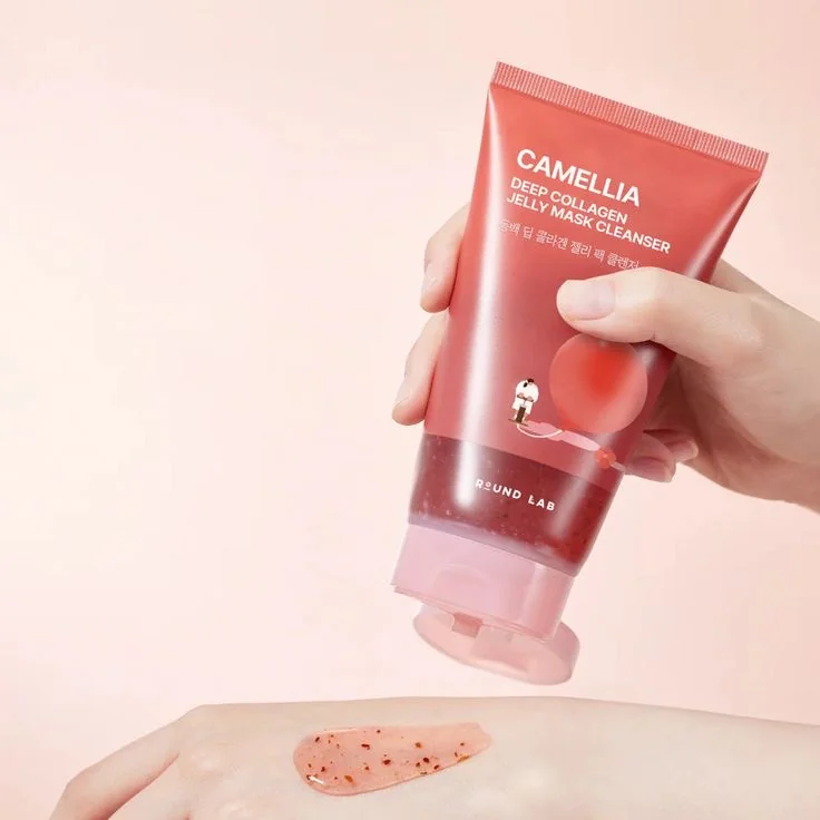 Гель-маска Round Lab Camellia Deep Collagen Jelly Mask Cleanser 150 ml