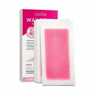 Полоски для депиляции SADOER Whitening rose essence 20 шт