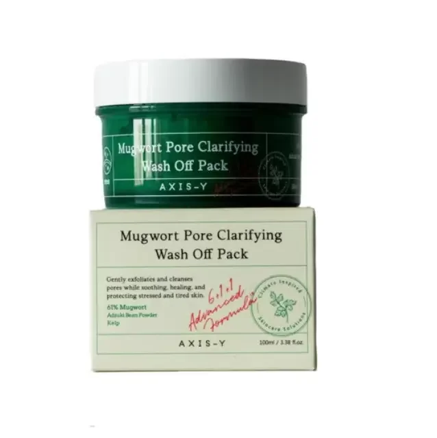Маска глиняная AXIS-Y Mugwort Pore Clarifying Wash off Pack 100 ml