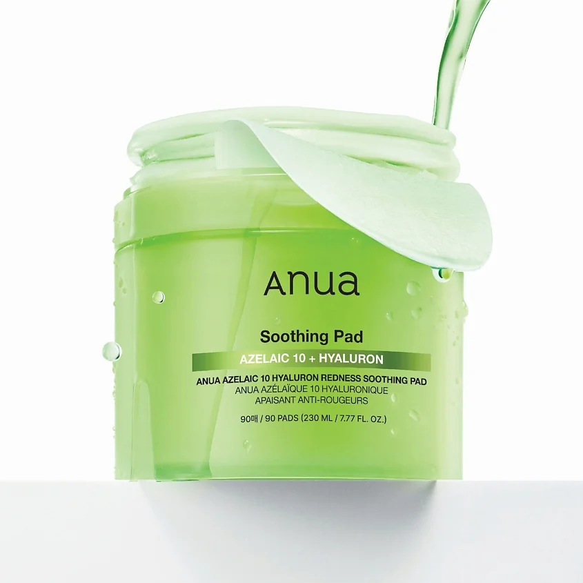 Пэды ANUA soothing azelaic 10+hyaluron 230 ml