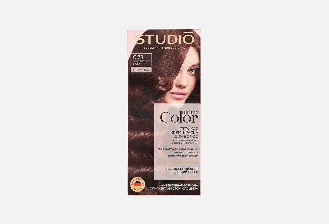 Краска для волос STUDIO Professional 6.73 золотистый кофе
