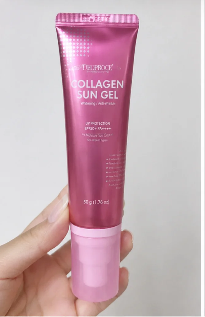 Крем СПФ 50 DEOPROCE COLLAGEN SUN GEL 50 g
