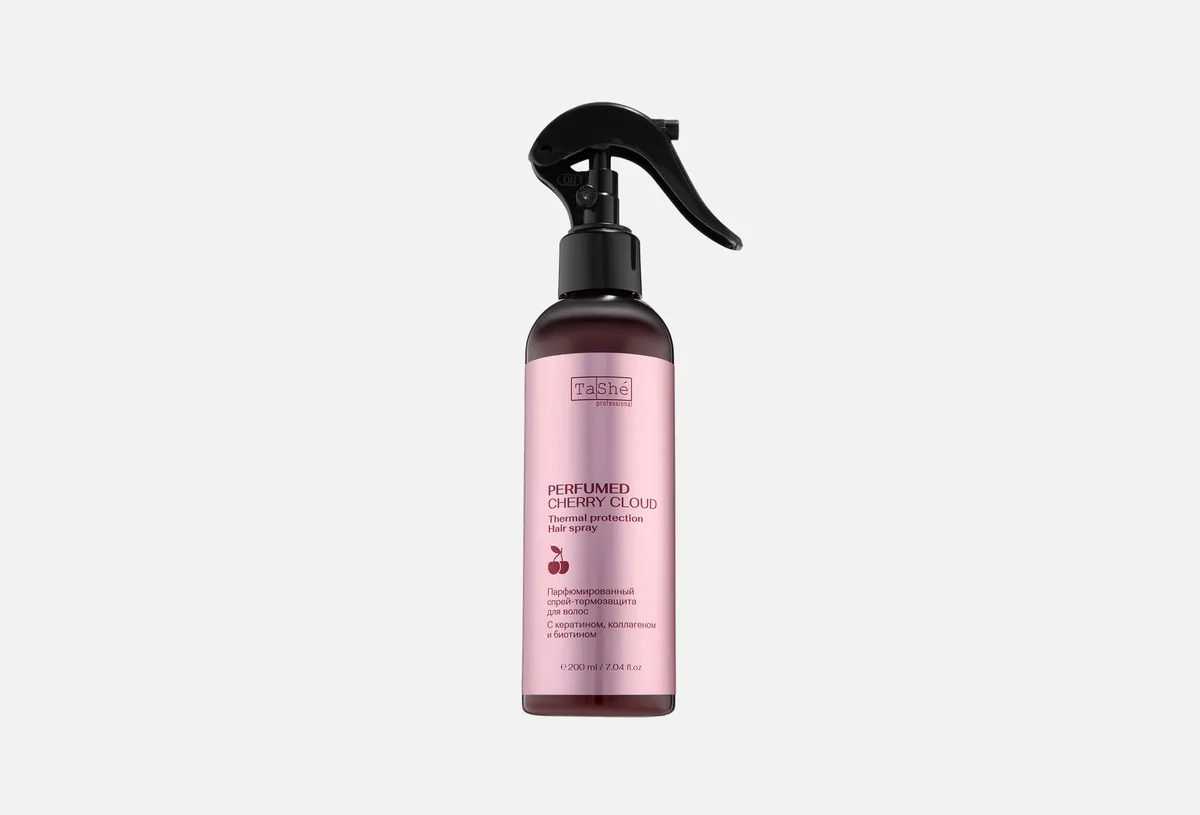 Спрей-термозащита для волос TASHE Professional Cherry Cloud парфюмированный, 200 мл