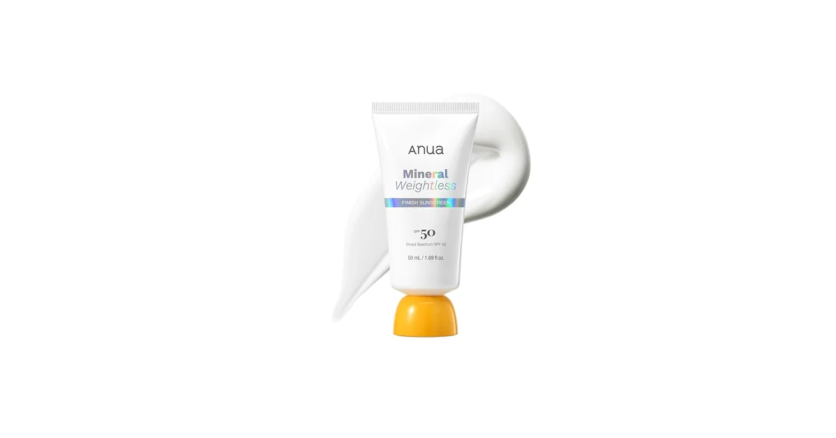 Солнцезащитный крем Anua Mineral Weightless Finish 50 ml