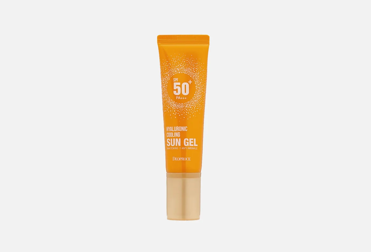 Крем СПФ 50 DEOPROCE Hyaluronic Rice SUN GEL 50 g