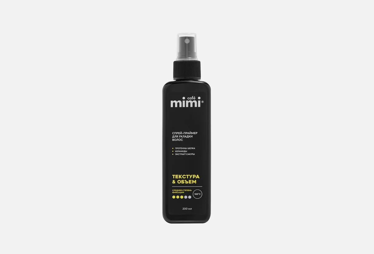 Спрей-праймер для укладки волос Cafe Mimi Текстура & обьем 200 ml