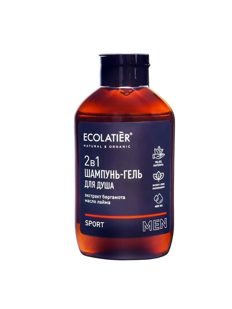 Шампунь-гель 2 в 1 мужской Ecolatier Sport 400 мл