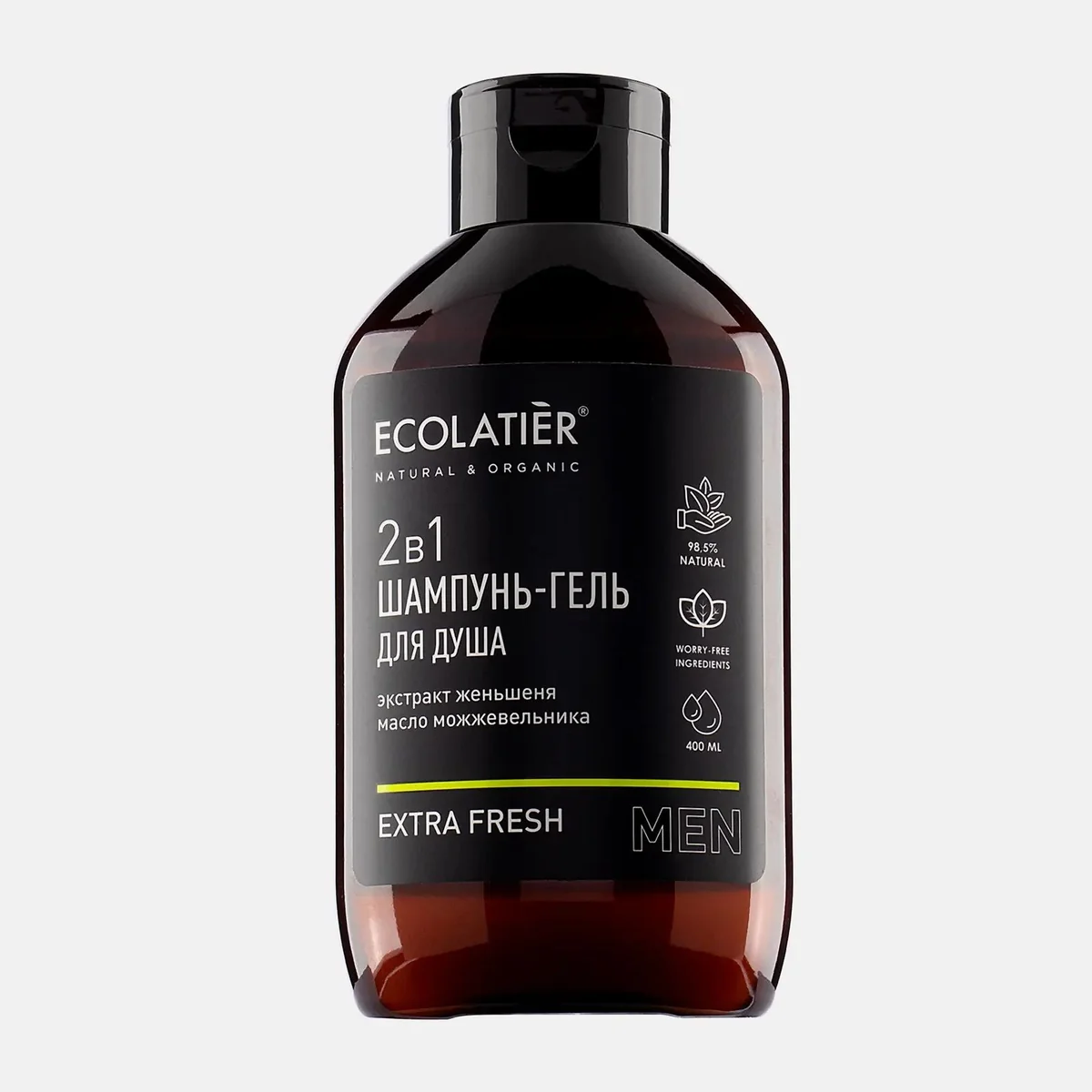 Шампунь-гель 2 в 1 мужской Ecolatier Extra Fresh 400 мл