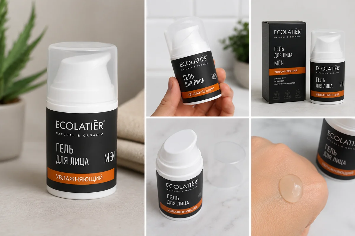 Гель для лица Ecolatier Men увлажняющий 50 мл
