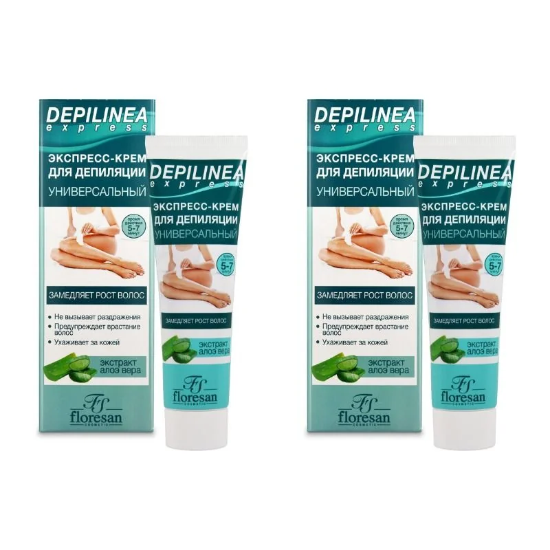 Крем для депиляции Depilinea Express с экстрактом алоэ вера 100 мл