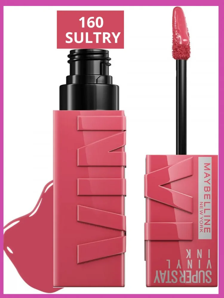 Помада для губ Maybelline Super Stay Vinyl Ink 160 тон