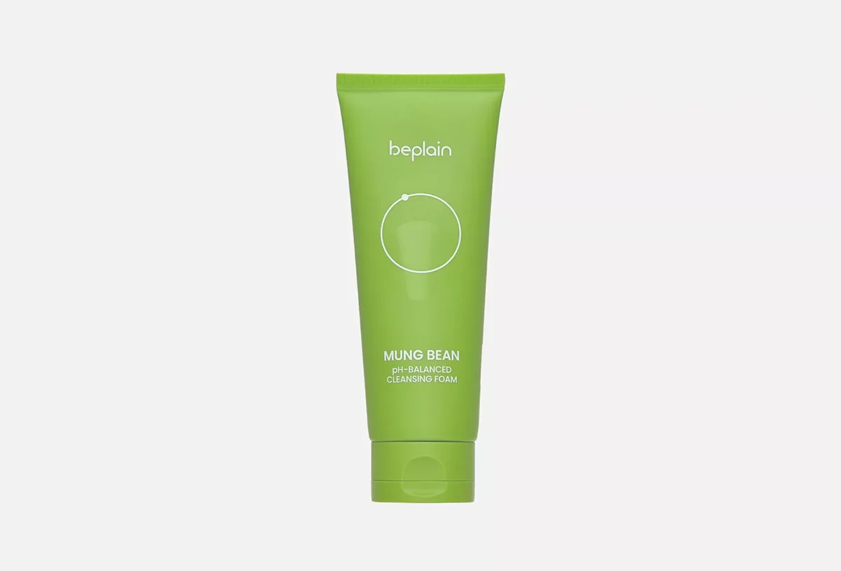 Beplain Mung Bean pH-Balanced Cleansing Foam Мягкая очищающая пенка с фасолью маш (80 мл)