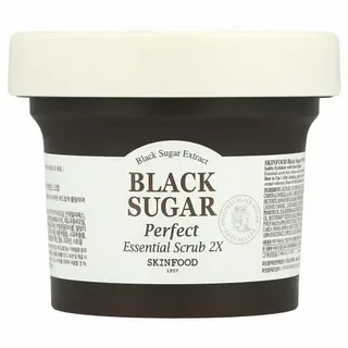 Эссенциальный скраб с черным сахаром Skinfood