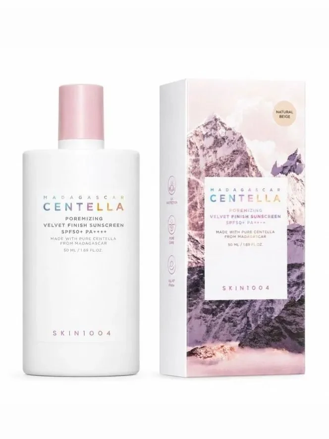 СПФ крем Madagascar Centella Poremizing Velvet Finish Sunscreen SKIN 1004 50 ml
